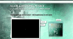 Desktop Screenshot of alexchudnovsky.com
