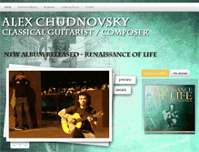 Tablet Screenshot of alexchudnovsky.com